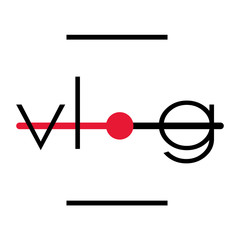 vlog video blogging logo