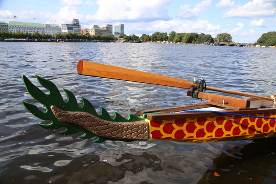 Drachenboot Heck Detail