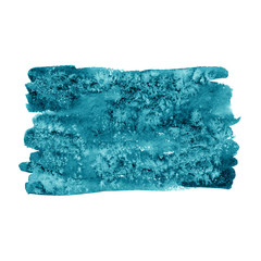 Dark blue watercolor background hand painted on white background