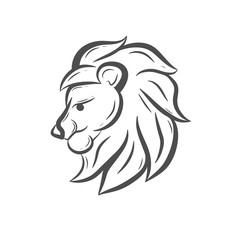lion art head