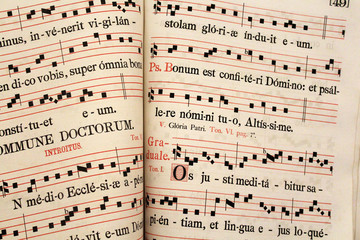 Livre de partitions de chants liturgiques