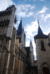 Fototapeta na wymiar Dijon : église de Notre-Dame et Crypte des Ducs de Bourgogne