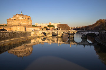 Sant' Angelo Bridge and Sant' Angelo Castel, Rome