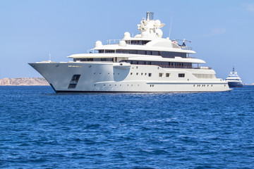 Plakat Luxury yacht in the sea