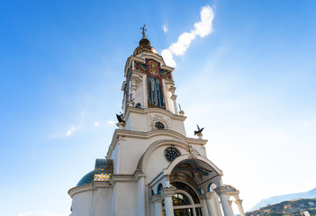 Fototapeta na wymiar dome of Church-lighthouse of St Nicholas in Crimea