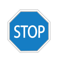 Vector illustration of Stop sign 
