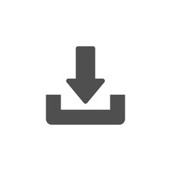 Download or save sign icon. flat style