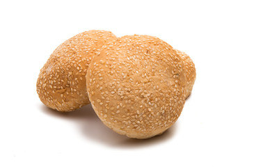 buns for hamburger isolated