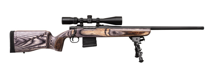 sniper rifle isolated on white