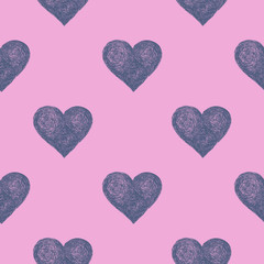 Abstract seamless heart pattern