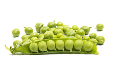 green fresh peas