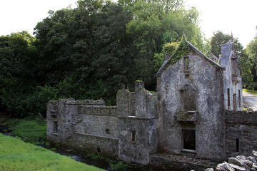 Remains of a castle watch tower, Ireland west Cork