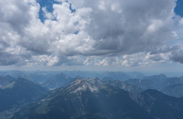 Fototapeta na wymiar The mountains of Alps in Tyrol, Austria