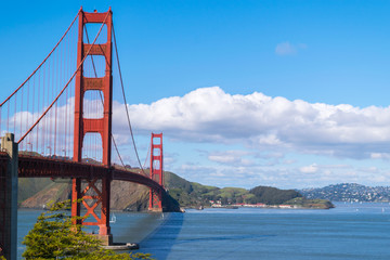 Golden Gate Park and Golden Gate Bridge, San Francisco, California, USA