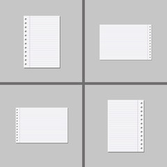 Sheet of paper. Big set for you web design