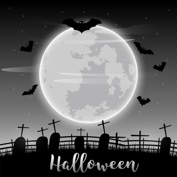 Vector Halloween day background, illustration