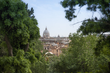 Fototapeta premium scorcio di Roma tra gli alberi