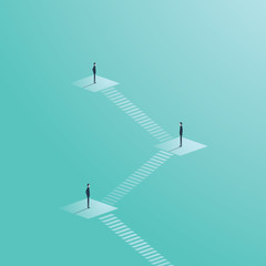 Corporate ladder or organizational chart in company structure vector concept. Business symbol of management, hierarchy and leadership. © jozefmicic