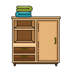 closet with clothes icon
