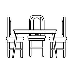 dining table and chairs