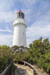 Cape Schanck Lighthouse was built in 1859. It is located on the southernmost tip of the Mornington Peninsula.
