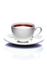 Cup of tea isolated on white