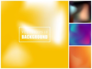 Fototapeta premium Abstract Creative concept vector multicolored blurred background set. For Web and Mobile Applications, art illustration template design, business infographic and social media, modern decoration