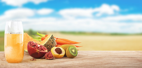 Succo di frutta, estratto fresco estivo