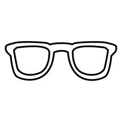 Executive glasses isolated icon vector illustration graphic design