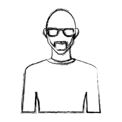 Young man avatar icon vector illustration graphic design