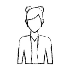 Young woman avatar icon vector illustration graphic design