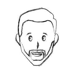 Adult man smiling icon vector illustration graphic design