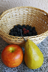 Blackberries in a basket