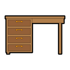table desk isolated icon