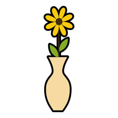 decorative vase with flower