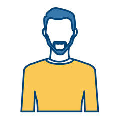 Young man avatar icon vector illustration graphic design