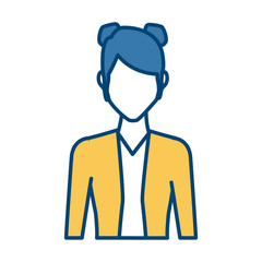 Young woman avatar icon vector illustration graphic design
