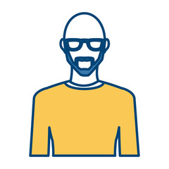 Young man avatar icon vector illustration graphic design