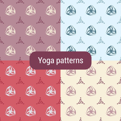 seamless pattern with Triquetra symbol