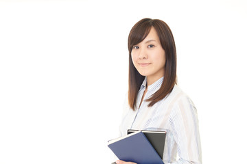 微笑むビジネスウーマン