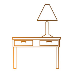 table with lamp icon