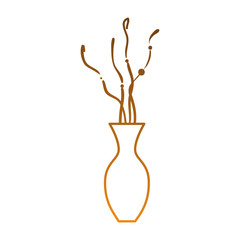 decorative vase isolated icon