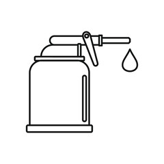 Oiler icon, outline style