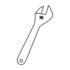 wrench tool isolated icon