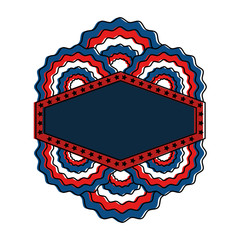 united states of america emblem frame