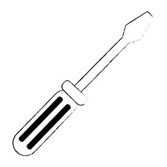 screwdriver tool isolated icon