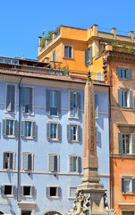 The beautiful colored houses of 