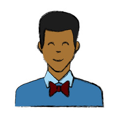 Adult man smiling icon vector illustration graphic design