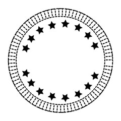 united states of america emblem frame