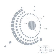 Engineering technology vector wallpaper made with circles and lines. Technical drawing abstract background.